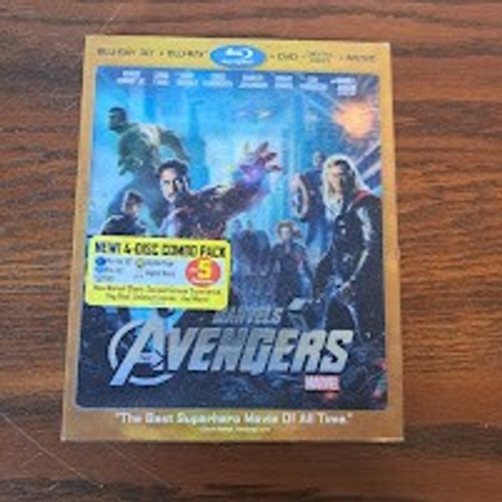 Marvels The Avengers Blu-ray 3D Blu-ray DVD Digital Copy 4-Disc Combo Pack New